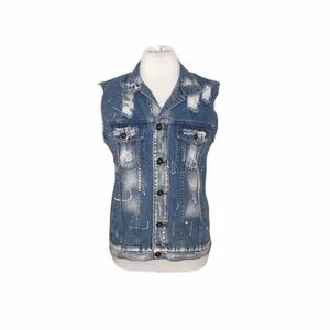 Brooklyn Cloth Distressed Denim Vest